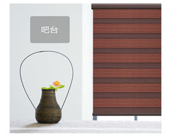 HF624褶皱提花彩虹柔纱卷帘-  柔纱帘