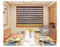 HF633渐变梯带彩虹柔纱卷帘-柔纱帘